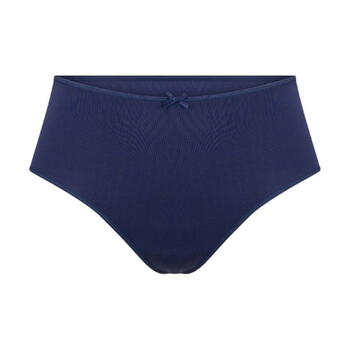 RJ Bodywear Pure Color Extra Hoog Navy BLue Thong