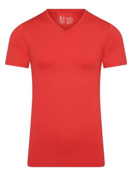 RJ Bodywear Men Pure Color  Red Shirt