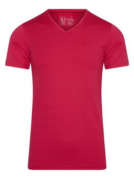RJ Bodywear Men Pure Color  Dark Red Shirt