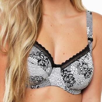 LingaDore Papagayo White/Black Non-padded bra