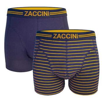 Zaccini Gold Stripe Navy/Print Boxer Short