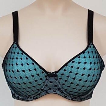 Elbrina Valerie Glamour Green/Black Padded Bra