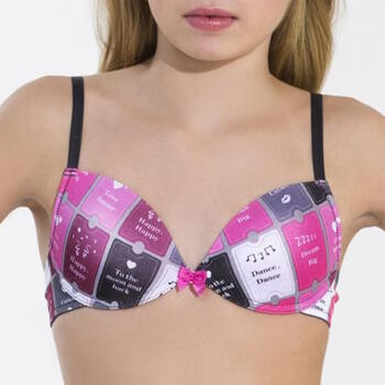 Boobs & Bloomers Faya Pink/Print Girls Bra