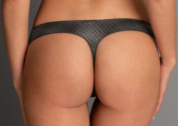 Rosa Faia Caroline Anthracite Thong