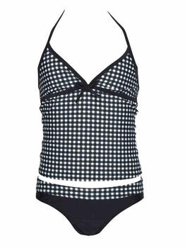 Nickey Nobel Brigitte Black/White Tankini Set