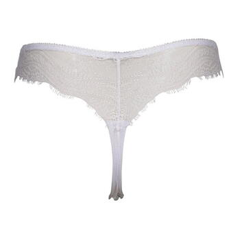Elbrina Embroid White Thong