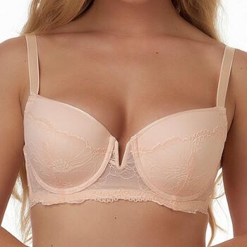 After Eden D-Cup & Up Faith Peach Padded Bra