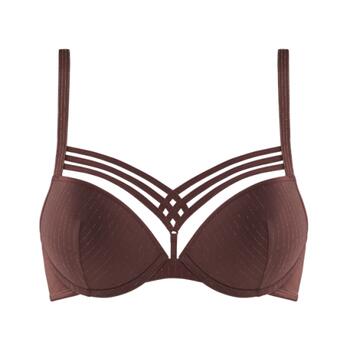 Marlies Dekkers Dame de Paris Brown/Print Push Up bra