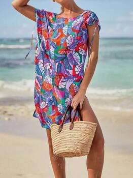 Rosa Faia Swimwear Marajo Multicolor/Print Beach Dress