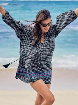 Rosa Faia Swimwear Papanui Black/White Tunic