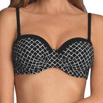 Rosa Faia Swimwear Cassie Black/White Padded Bikini Bra