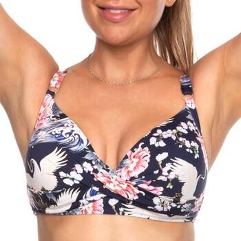 Rosa Faia Swimwear Maja Navy/Print Padded Bikini Bra