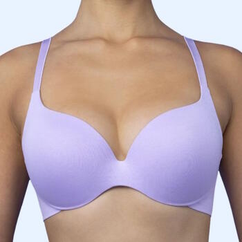 Royal Lounge Fit Pink Melange Sport Bra