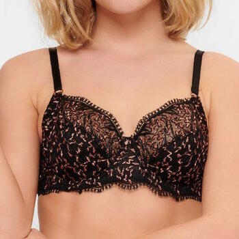 LingaDore In love with embroidery Black/Copper Non-padded bra