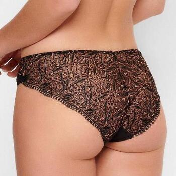 LingaDore In love with embroidery Black/Copper Brief