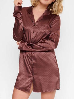 LingaDore Night Brown Dots Brown Nightdress