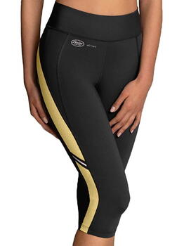 Anita Active Sport Tights 3/4 Grey/Yellow Legging