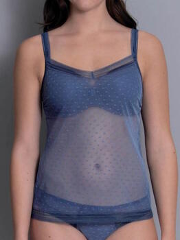 Rosa Faia Emily Blue Spaghetti Top