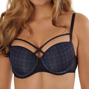 Sapph Fabulous Navy/Print Padded Bra