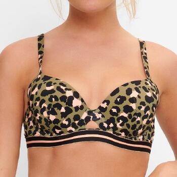 LingaDore Beach Black Panter Animal print Padded Bikini Bra