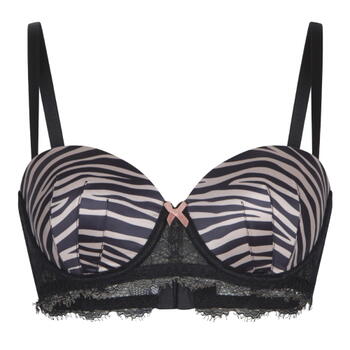 LingaDore Striped Zebra Black/Print Padded Bra