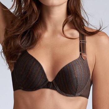 Marlies Dekkers Gloria Brown/Print Push Up bra