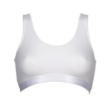 My Basic by After Eden Sporty White Wireless Bra