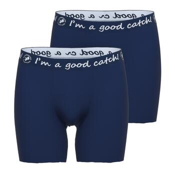 A Fish Named Fred 110001 Navy/White Boxer Short