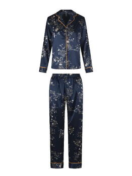 LingaDore Night SATIN Navy/Print Pajama