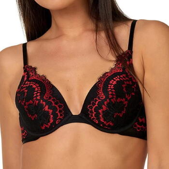 After Eden Nulan Black/Red Padded Bra