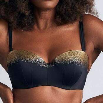 Marlies Dekkers Swimwear Isthar Black/Gold Padded Bikini Bra