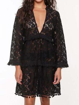 LingaDore Beach Boho Black Tunic