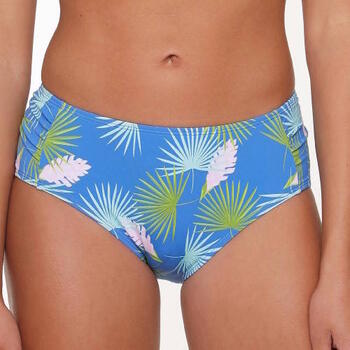 LingaDore Beach Palm Leaf Blue/Print Bikini Brief
