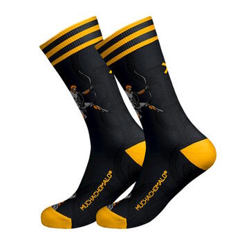 Muchachomalo Hercules Navy/Print Socks