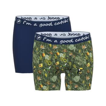 A Fish Named Fred Amazone Green/Print Boxer Short