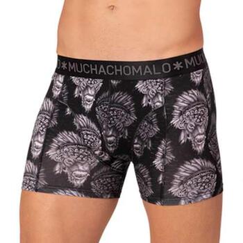 Muchachomalo Bison Black/Print Modal Boxershort