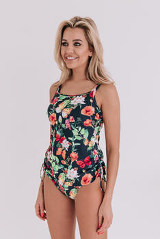 Bomain Venice Navy/Print Tankini Set