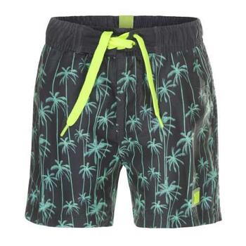  DJ DutchJeans Palm trees Grey/Mint Swimshort