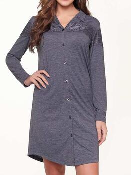 LingaDore Night India Velvet Blue Nightdress