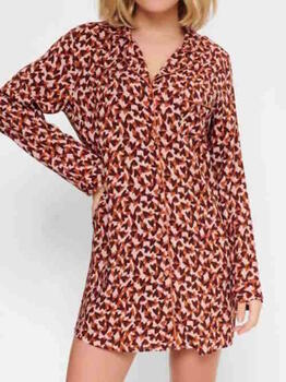 LingaDore Night Love Brown/Print Nightdress