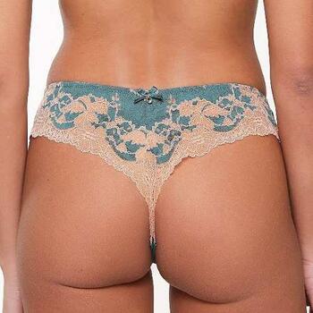 LingaDore  Turquoise & Sand Aqua/Print Thong