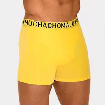 Muchachomalo Light Cotton Solid Yellow Boxer Short