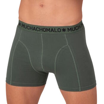 Muchachomalo Light Cotton Solid Khaki Boxer Short