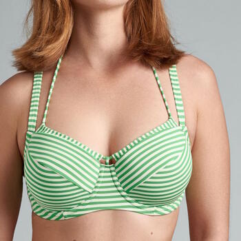 Marlies Dekkers Swimwear Holi Vintage Green/White Padded Bikini Bra
