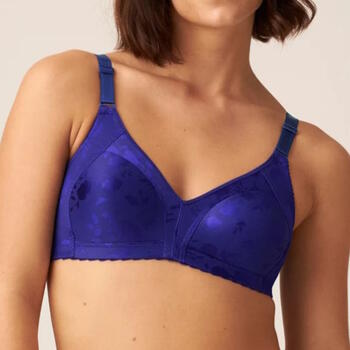 Naturana Minimizer Purple/Print Wireless Bra