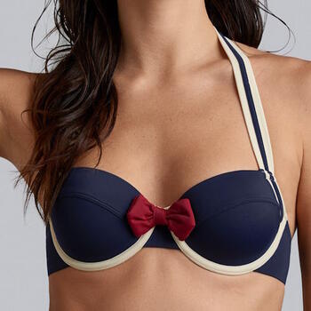 Marlies Dekkers Swimwear Sailor Mary Navy Blue/Ivory Padded Bikini Bra