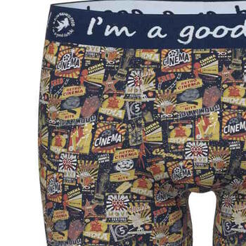 A Fish Named Fred Cinema Navy/Print Boxer Short