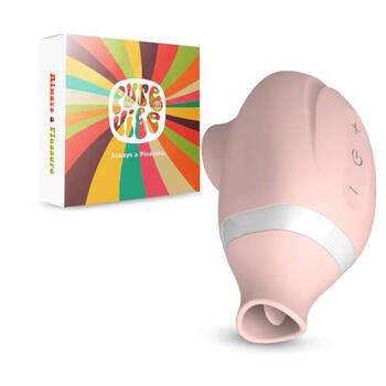 PureVibe Oral Air-Pulse Lover Pastel Pink Clitoris Vibrator