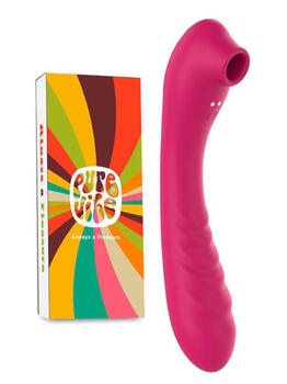 PureVibe Vibrating Air-Pulse Massager Pink Clitoris Vibrator