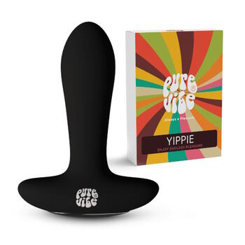 PureVibe Yippie Plug Black Anal Toy